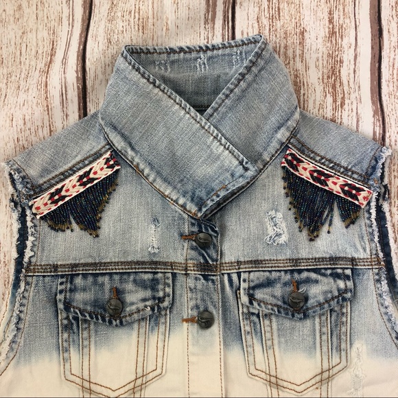 White Crow Denim Vest Size XL - Picture 3 of 8
